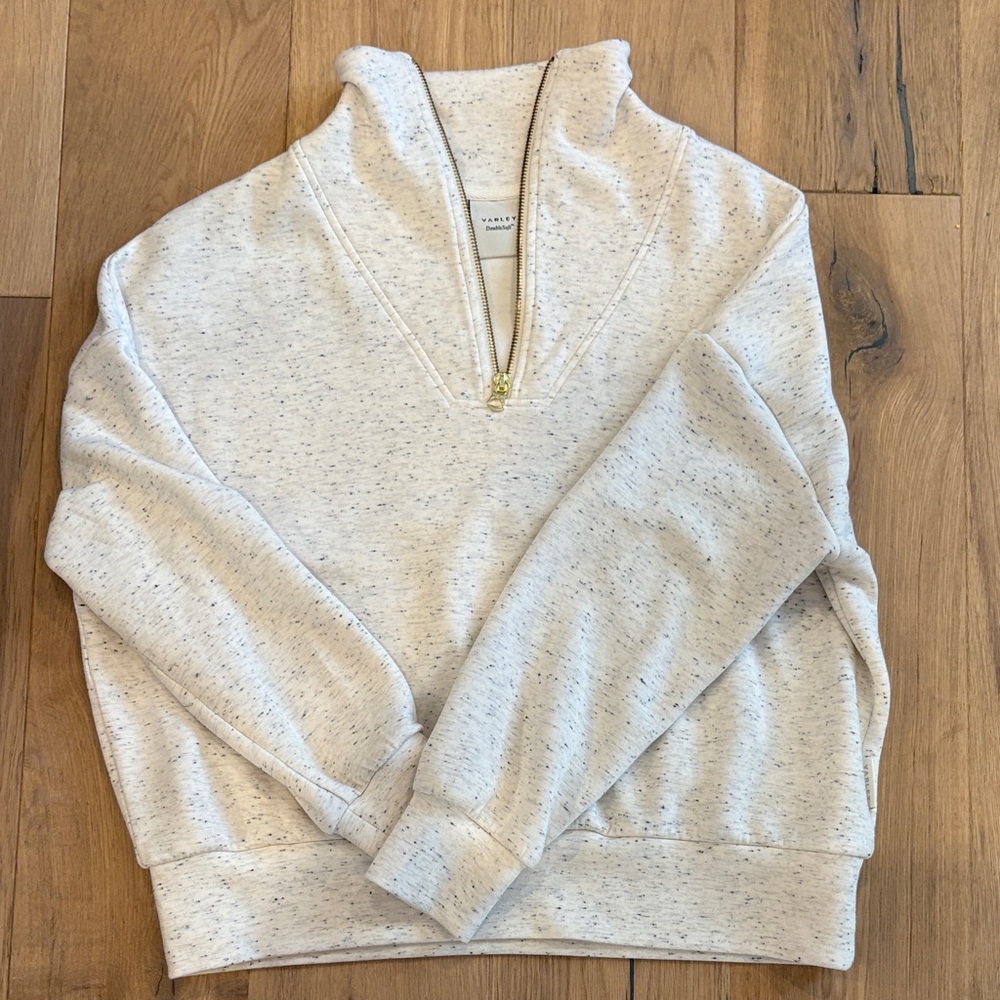 Varley Cream Speckled Sweatshirt